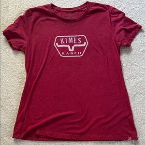 Kimes Ranch Burgundy Tee